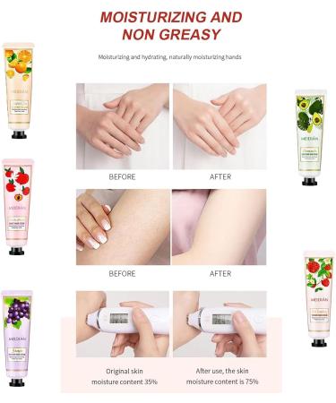 5-piece hand cream set fruit and plant extract moisturizing hand cream anti-crack hydrating hand cream refreshing and not greasy smoothing skin and removing roughness - Buy Online on GoSupps.com