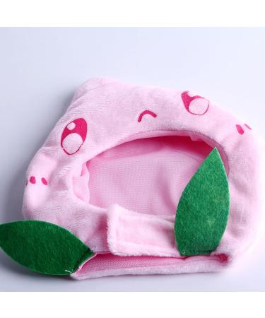 Cute Cat Costume Fruit Shape Funny Pet Costume Soft Washable Pet Christmas Costume Puppy Party Costume Accessory Headwear Pink - Buy Online on GoSupps.com