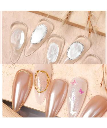 Chrome Nail Powder - Shimmer Pigment with Applicator Brush | Mirror Effect Glitters for DIY Nail Art | Gifts for Women - Buy Online on GoSupps.com