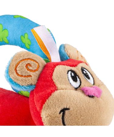 Nuby Floppers Plush Teether Monkey - Soothing Baby Teething Toy - Buy Online on GoSupps.com