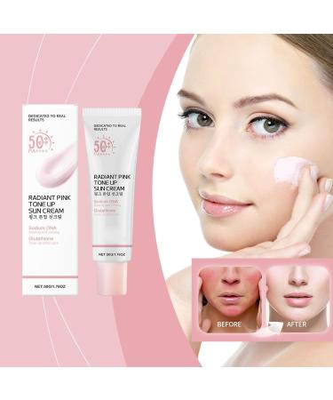  Generisch Pink Tone Up Sunscreen 50g SPF/SPF 50+PA++++ pink tone-up sun protection luminous and brightening sun protection - Buy Online on GoSupps.com