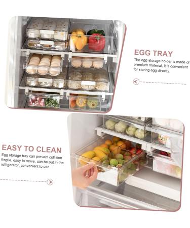 OSALADI 1 Set Food Container Fridge Shelf Holder Stable Egg Organizer Egg Tray Refrigerator Supplies Drawer - Buy Online on GoSupps.com