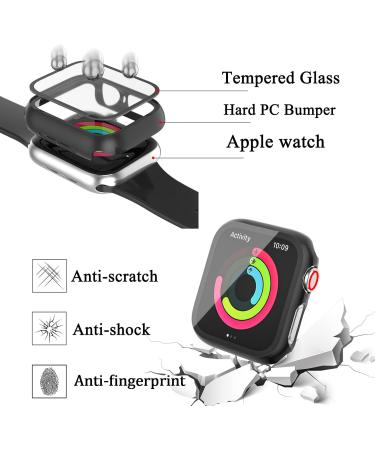  12 Pack Case Compatible with Apple Watch 40mm SE 2 Series 6 5 4 SE with Tempered Glass Screen Protector HASDON Hard PC Bumper Overall Shockproof Protective Cover for iWatch 40mm Accessories Black/White/Silver/Rose Gold/Pink/Clear/Midnight Blue/Green/Red/ - Buy Online on GoSupps.com
