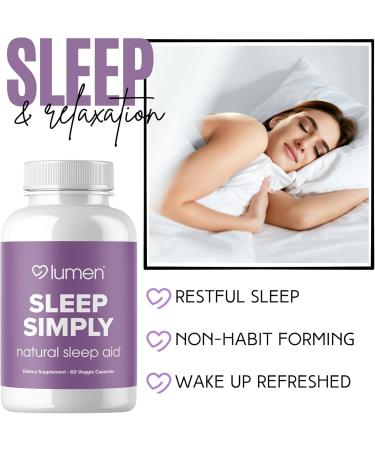 Lumen Naturals Sleep Aid for Adults Herbal Supplement with Melatonin Valerian Root Magnesium Deep Sleep Support to Promote Calm Deep Sleeping for Better Rest - 60 Capsules 60 Count (Pack of 1) - Buy Online on GoSupps.com