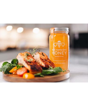 Bee Harmony Orange Blossom Honey 12oz - Pure American Raw Honey - Buy Online on GoSupps.com
