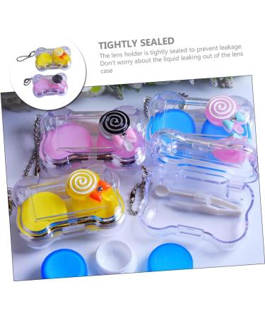 Shop Sewoart Colorful Contact Lens Cases - Stylish Eye Lens Organizers & Travel Tools for Perfectly Stored Lenses - Buy Online on GoSupps.com