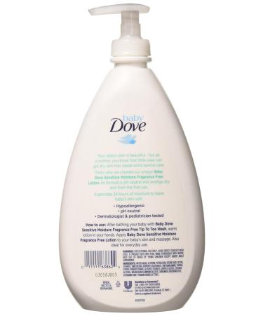 Baby Dove Sensitive Moisture Face and Body Lotion 20 Fl Oz - Pack of 4 - Buy Online on GoSupps.com