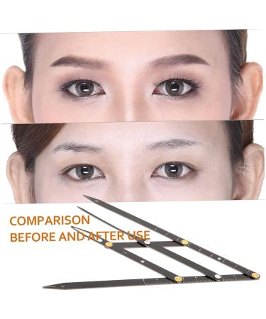 Mobestech 6 Pcs Second Generation Scale Metal Dies Stainless Steel Eyebrow Ruler Eyebrow Rulers Make up Tracer - Buy Online on GoSupps.com