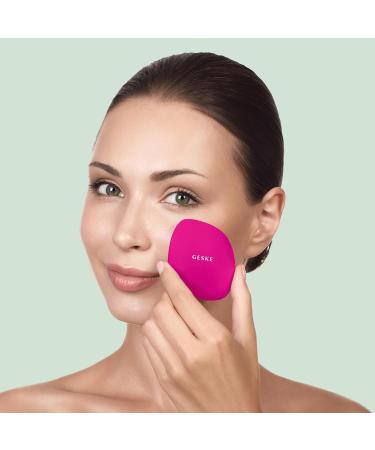 Geske SmartAppGuided 4-in-1 Facial Brush | Silicone Cleansing Device | Professional Skin Cleaning Tool | Soft Facial Cleaning Brush | International Shipping Available - Buy Online on GoSupps.com
