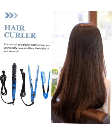 BELLIFFY 1 Set Curling Iron Set Hair Rollers Hair Curler Curling Wand Comb Hair Straightener for Women Copper - Buy Online on GoSupps.com