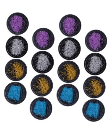 FRCOLOR 16 Boxes Nail Art Wire Nail Art Pendants Nail Jewellery Nail Wire Nail Art Threads Nail Art Ornaments Manicure Wire Nail Decorations for Nail Art Charm Mouldings Alloy Mittel Assorted colours