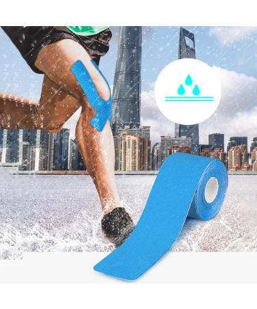 RooRuns Elastic Kinesiology Tape - Hypoallergenic Waterproof K Tape for Sports & Weightlifting (2 Rolls) - International Shipping - Buy Online on GoSupps.com