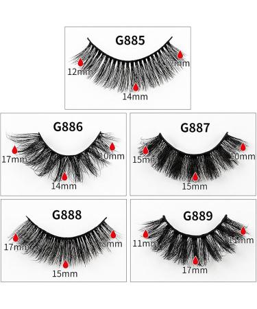 Naturally Thick Eyelashes(8 Pairs) D Curl False Eyelashes 3D Effect + Enlarge The Eyes Soft Curl Reusable Non-irritating for Parties D - Buy Online on GoSupps.com