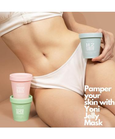 Yoni Jelly Mask Kit for Hair Removal Aftercare - 3 Hydrating Solutions for Sensitive Areas - Home & Professional Use - Buy Online on GoSupps.com