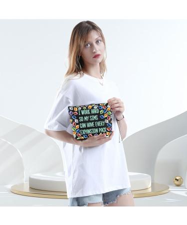 KUIYAI Sims 4 Plumbob Makeup Bag - Funny Video Game Gift for Gamers - Buy Online on GoSupps.com