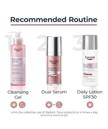 Eucerin Radiant Tone Dual Serum Dark Spot Corrector Dark Spot Serum with Thiamidol and Hyaluronic Acid Helps Visibly Reduce the Look of Persistent Dark Spots 1 Fl Oz Bottle - Buy Online on GoSupps.com