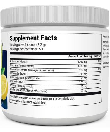 Dr. Berg Electrolyte Powder - Electrolyte Drink Supplements with 1000mg Potassium - Hydration Powder Full of Minerals & Trace Minerals - Contains Stevia Sweetener - Lemonade Flavor 50 Servings Lemonade - 50 Servings - Buy Online on GoSupps.com