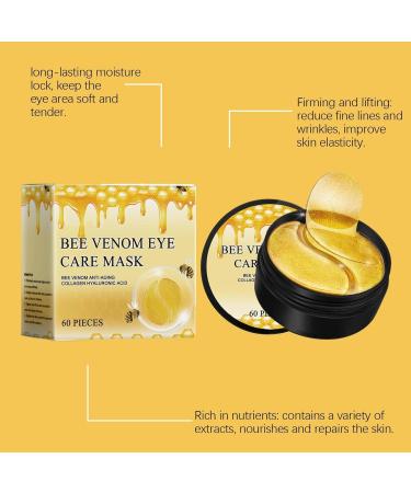 60 Moisturizing Eye Patches Under Eye Bee Patches Anti-puffiness Eye Pads Dark Circles Hydrating Eye Tightening Under-eye Patches Skin Care Eye Patches Bee Eye Pads - Buy Online on GoSupps.com