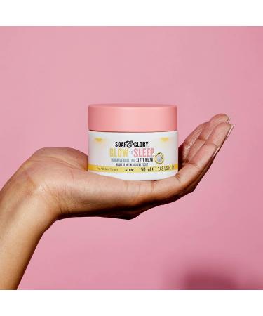 Soap & Glory Glow to Sleep Vitamin C Radiance Mask - Hydrating Overnight Face Mask with Hyaluronic Acid for All Skin Types - 1.69 fl oz - Buy Online on GoSupps.com