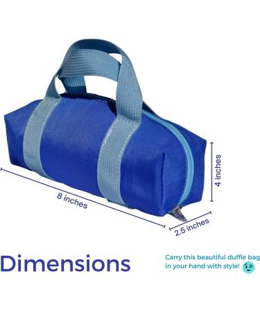 Diabetic Supply Bag for Insulin & Glucose Monitoring - Mini Duffle Bag Design - Blue - Buy Online on GoSupps.com