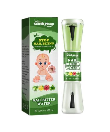 JPSDOWS No Bite Nail Polish | Stop biting your nails with the double-ended applicator | 10ml No Bite Nails Odorless Stop Nail Biting Bitter Taste Prevents nail biting for healthy growth