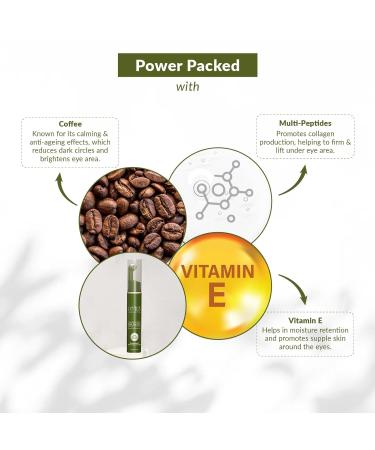 Lot_us.Botani_cals Coffee Multi-Peptide Under Eye Cr me with Vitamin E | Fade Dark Circles & Reduce Puffiness | Anti-Aging Eye Cream | 15ml - Buy Online on GoSupps.com