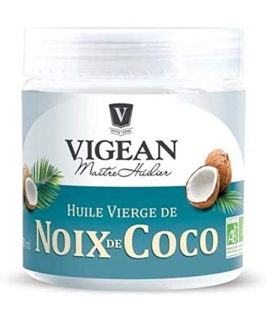  Vigean Vigean - Organic Virgin Coconut Oil 250ml - Pack of 3 - Sold as a Pack - Free Delivery in France - Buy Online on GoSupps.com