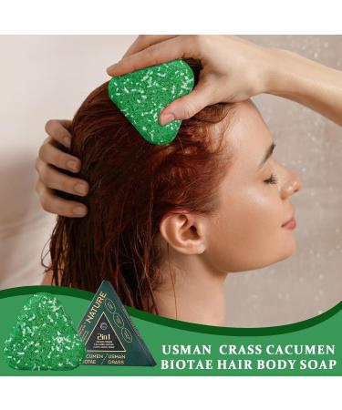  Niesel Body soap bars 2-in-1 hair wash and gentle cleanser | Triangular bath soap for women and men for the gym travel camping hiking and more - Buy Online on GoSupps.com