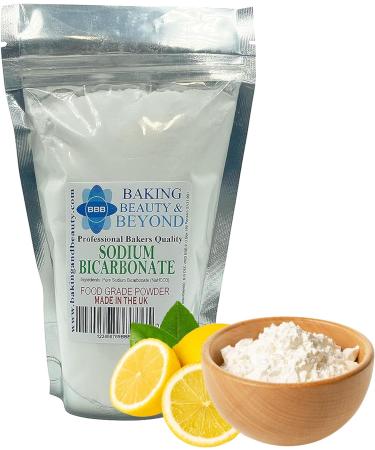 Baking Beauty and Beyond Professional Bakers Quality Sodium Bicarbonate Powder - Gluten Free Natural and Pure Baking Powder for Cooking Baking Snacks and More 200gm - Buy Online on GoSupps.com