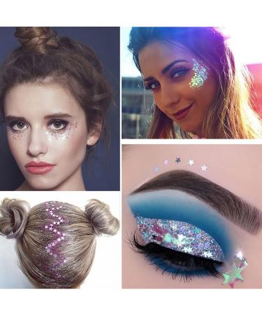  TianWlio Long-lasting multicolor eyeshadow body glitter concerts music festivals raves face accessories glitter gel glitter multicolor eyeshadow palette (M  - Buy Online on GoSupps.com