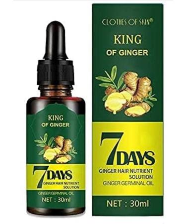 7 Day Ginger Germinal Serum Essence Oil Loss Treatment Growth Hair Ginger Germinal Oil  Ginger Hair Growth Serum  Ginger Essential Oil (1 Pack)