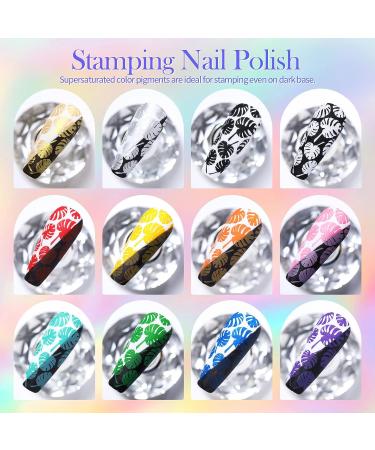 Born Pretty Nail Stamping Polish Set - 12 Colors Manicure Print for Stamping Plates - Bulk Gift Collection - Buy Online on GoSupps.com