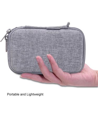 Diabetic Supplies Organizer Hard Case - Home & Travel Storage Bag for Testing Kit, Glucose Meter, Insulin Pen, Needles & More - Buy Online on GoSupps.com