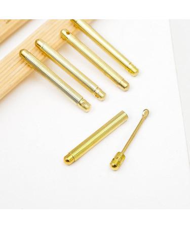 SSWERWEQ Ear wax removal tool Folding Type Golden Earwax Cleaner Portable Ear Wax Removal Tools Ear Spoon Attached A Key Ring 2/5 Pcs (Color : 5pcs) - Buy Online on GoSupps.com