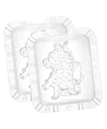 SUPVOX 2pcs Multi-use Wealth Fruits Plastic Mold Creative Transparent Adorable for Reusable Molds Wenwu
