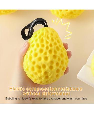 3 PCS ponges de Bain pour Corps ponge de Bain Exfoliante de Nid d'abeille ponges de Douche avec Corde ponge de Nettoyage de Corps Douce ponge de Massage Corporel pour Adultes Enfants (Jaune) - Buy Online on GoSupps.com