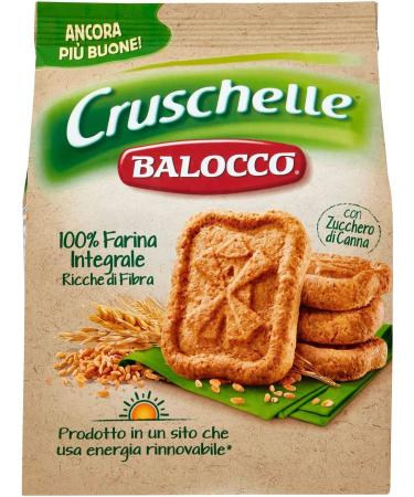 Balocco Balocco Biscotti con farina integrale e zucchero di canna biscuits with solid grain flour and brown sugar cookies 100% Italian biscuits 700 g set of 6