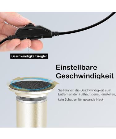FCR-1 Gold Electrical Callus Remover - Adjustable Speed Foot Care with 60s Replacement Grinding Paper - Buy Online on GoSupps.com