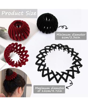 4 Pcs Bird Nest Hair Clip Set for Women and Girls - Expandable Bun Holder and Hairpin Accessories - Buy Online on GoSupps.com