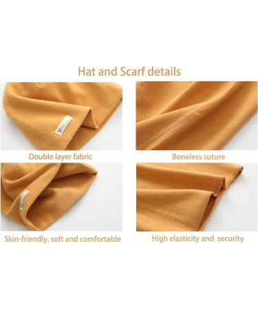 VUCDXOP Kids Cotton Hat Scarf Set - Beanie Hat + Tube Scarf Combo for Boys and Girls - Pink - Size L (3-7 Years) - Buy Online on GoSupps.com