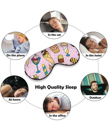 Ice Cream Sleep Mask - Adjustable Strap, Blocks Light, Perfect for Travel - Men and Women - Buy Online on GoSupps.com