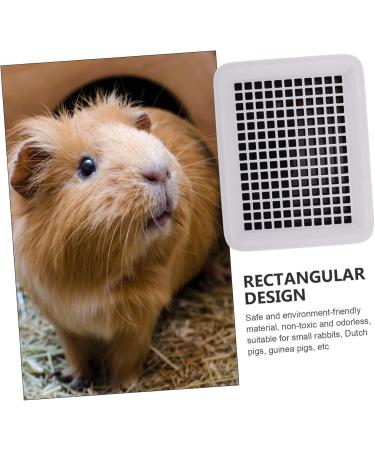 HAPINARY Box Hamster Toilet Bunny Trainer Toilet Plastic Pet Toilet -Fall Bunny Potty Rabbit Training Potty Rabbit Potty Bunny Cage Toilet Small Pet Cage Supply Bunny Pet Toilet 24.5X19.5X3CM Black - Buy Online on GoSupps.com