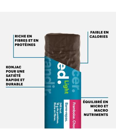 Raspberry Chocolate | 250kcal Low Sugar | Konjac Protein Fiber & 25 Vitamins & Minerals | Made in France Vegan & Gluten F - Buy Online on GoSupps.com