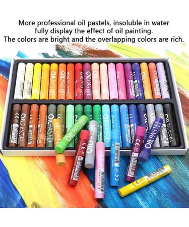 Professional Oil Pastel Set - 50 Vibrant Colors for Artists, Students & Beginners - Buy Online on GoSupps.com