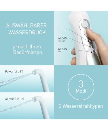 Panasonic EW1311G845 Rechargeable Oral Shower - Teeth Cleaning 4 Nozzles Compact Travel Accessory - Buy Online on GoSupps.com
