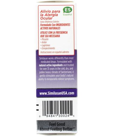Similasan Allergy Eye Relief Drops 0.33 oz (Pack of 3) - Natural Relief for Allergies - Buy Online on GoSupps.com