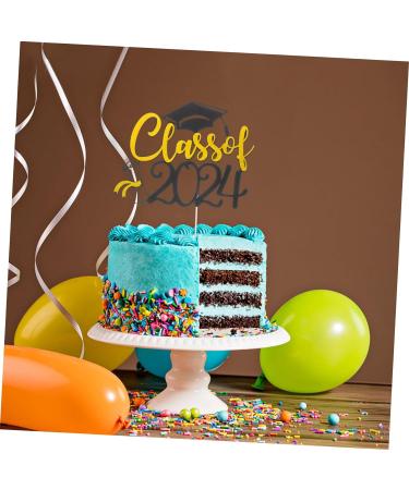 Garneck 10 Sets Cake Insert Cake Decoration Graduation Cake Decors Grad Cupcake Toppers Graduation Cake Toppers Graduation Cupcake Topper Cake Picks Party Supplies Paper Cup Yellowx2pcs 16.00X13.00X0.10CMx2pcs - Buy Online on GoSupps.com