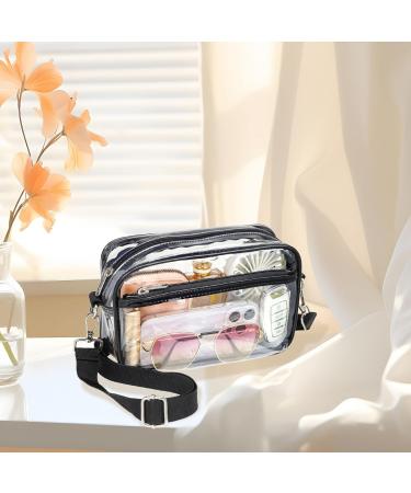 Octdient Transparent Concert Bag for Women | PVC Waterproof Stadium Shoulder Bag with Adjustable Strap | Ideal for Money Exchange - Buy Online on GoSupps.com