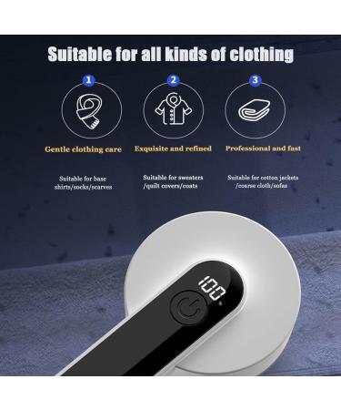 Rechargeable Fabric Shaver & Lint Remover - 6-Blade Portable Fuzz Remover for Clothing & Furniture - Purple - Buy Online on GoSupps.com