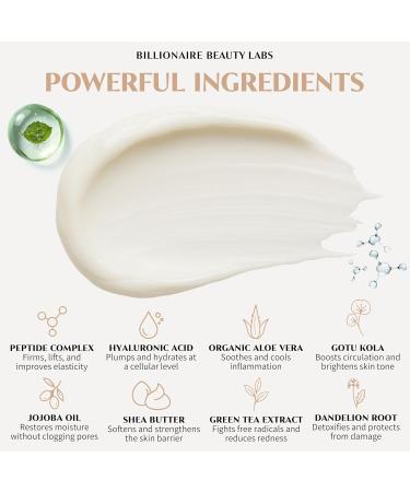 BILLIONAIRE BEAUTY LABS Complete Anti-Aging Set Vitamin C Serum & Collagen Peptide Cream Bundle for Radiant Youthful Skin with Hyaluronic Acid & Botanicals - Buy Online on GoSupps.com